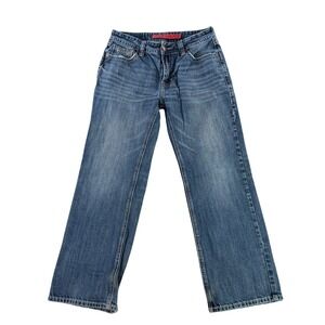 Rock‎ & Roll Cowboy Double Barrel Straight Relaxed Leg Mens Blue Jeans 32x29